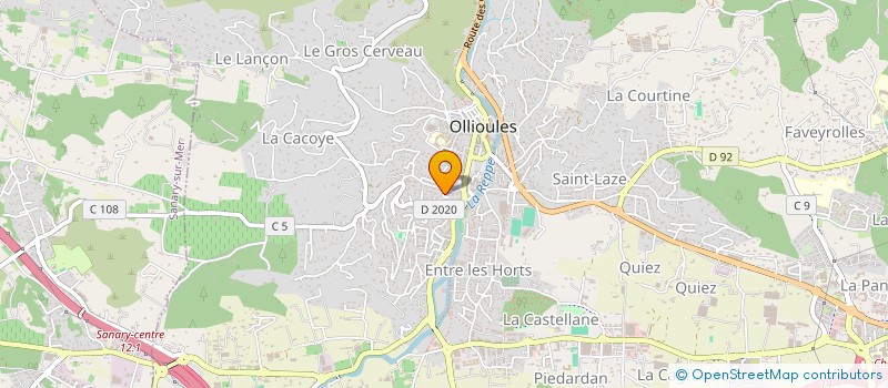 localisation de l'entreprise DUBARRY à OLLIOULES