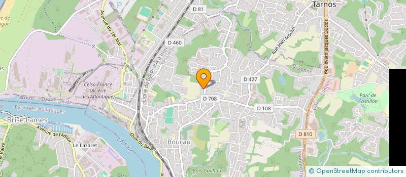 localisation de l'entreprise DUBARRY IMMOBILIER  BOUCAU