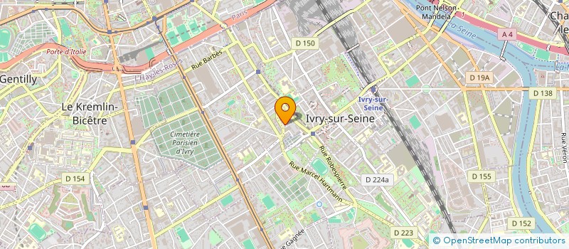 localisation de l'entreprise DUBAS DELPECH PRADELS à IVRY-SUR-SEINE