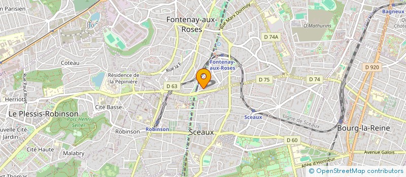 localisation de l'entreprise DUBAS ET KIHAL à FONTENAY-AUX-ROSES