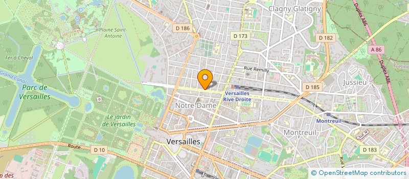 localisation de l'entreprise DUBATCHU à VERSAILLES