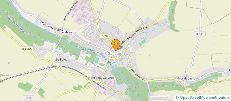 localisation de l'entreprise DUBE à GALLARDON