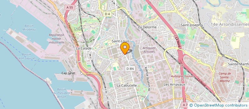 localisation de l'entreprise DUBE IMMO 2 à MARSEILLE