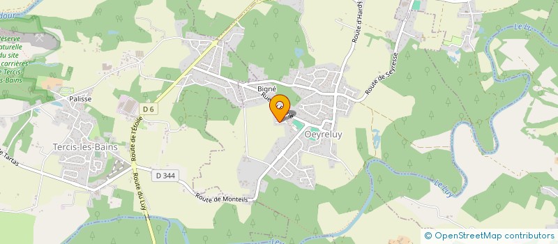 localisation de l'entreprise DUBEDOUT  OEYRELUY