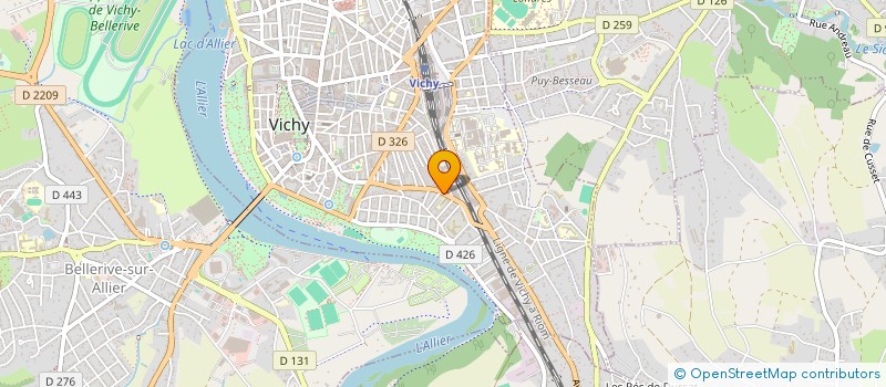 localisation de l'entreprise DUBESSAY JEAN-JACQUES  VICHY