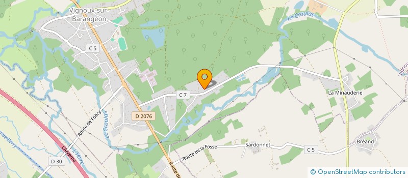 localisation de l'entreprise DUBI  VIGNOUX-SUR-BARANGEON