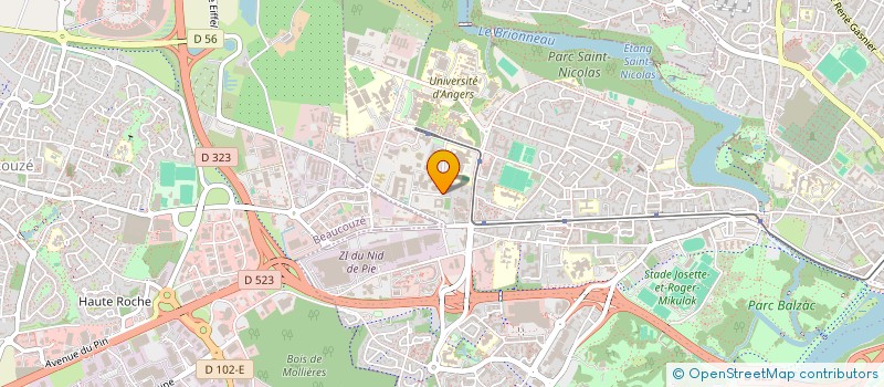 localisation de l'entreprise DUBIE BERNARD ET MARIE-LISE INDIVISION à ANGERS