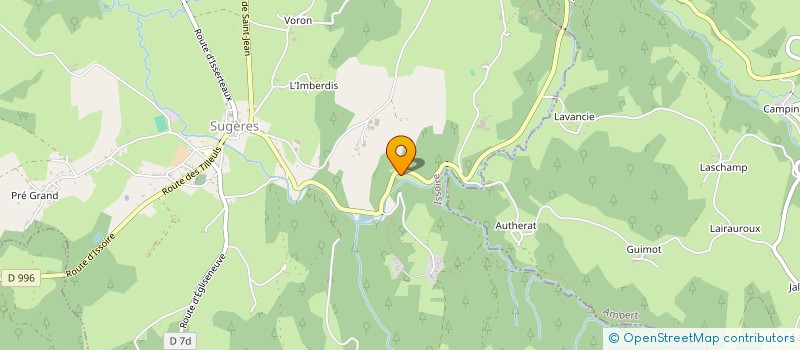 localisation de l'entreprise DUBIEN  SUGERES