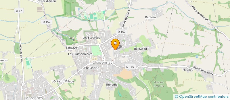 localisation de l'entreprise DUBIG  CHAPONNAY