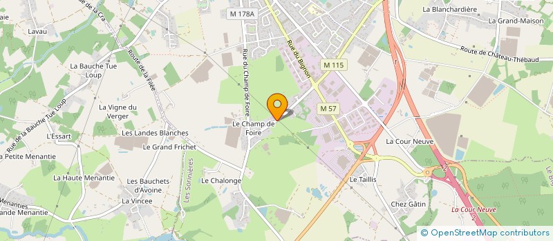 localisation de l'entreprise DUBILLOT ENVIRONNEMENT à LES SORINIERES