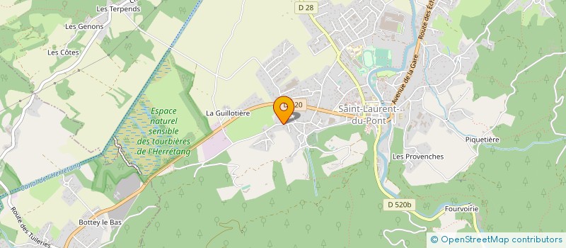 localisation de l'entreprise DUBITATIV PRODUCTION  SAINT-LAURENT-DU-PONT