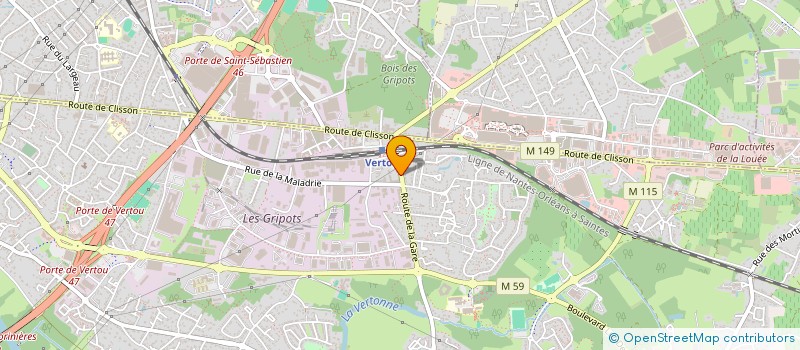 localisation de l'entreprise DUBOC JENART  VERTOU