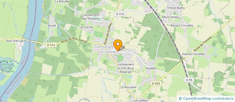 localisation de l'entreprise DUBOEUF BRANDAO à CORMORANCHE-SUR-SAONE