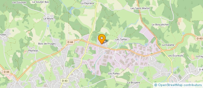 localisation de l'entreprise DUBOF à SAINTE-SIGOLENE