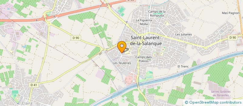 localisation de l'entreprise DUBOIS  SAINT-LAURENT-DE-LA-SALANQUE