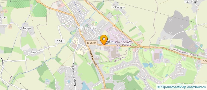 localisation de l'entreprise DUBOIS  PONT-A-MARCQ