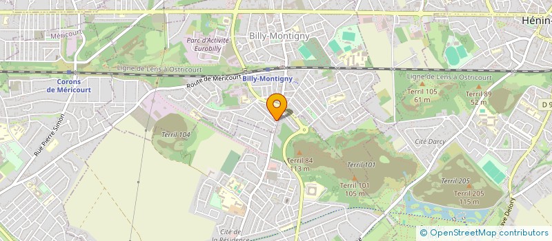 localisation de l'entreprise DUBOIS à BILLY-MONTIGNY