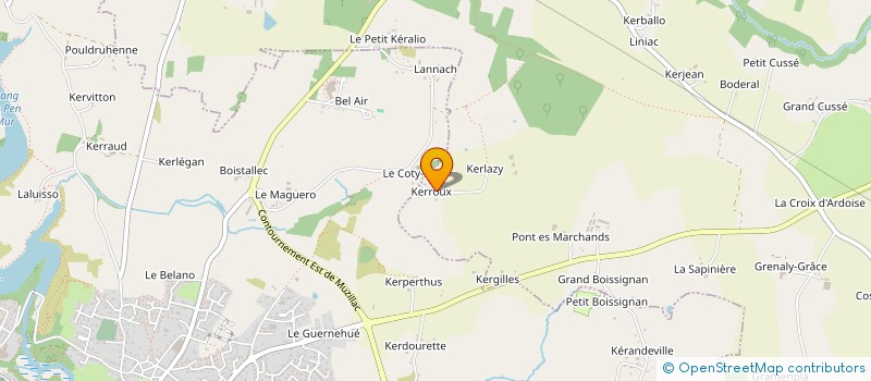 localisation de l'entreprise DUBOIS à ARZAL