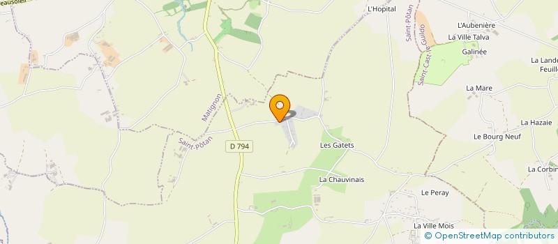 localisation de l'entreprise DUBOIS  SAINT-POTAN