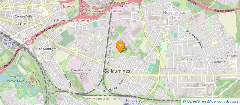 localisation de l'entreprise DUBOIS ASSISTANCE à SALLAUMINES