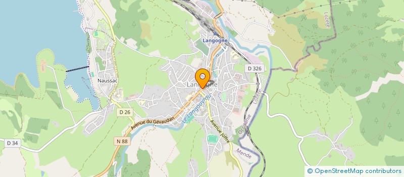 localisation de l'entreprise DUBOIS CHAUSSURES à LANGOGNE