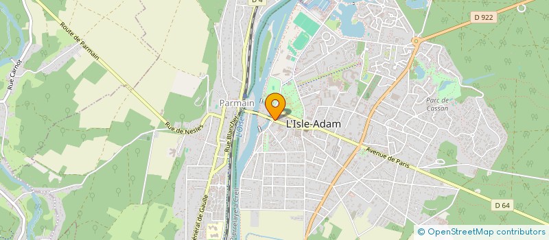 localisation de l'entreprise DUBOIS CONTI  L'ISLE-ADAM