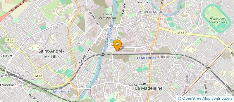 localisation de l'entreprise DUBOIS DEVELOPPEMENT à LA MADELEINE