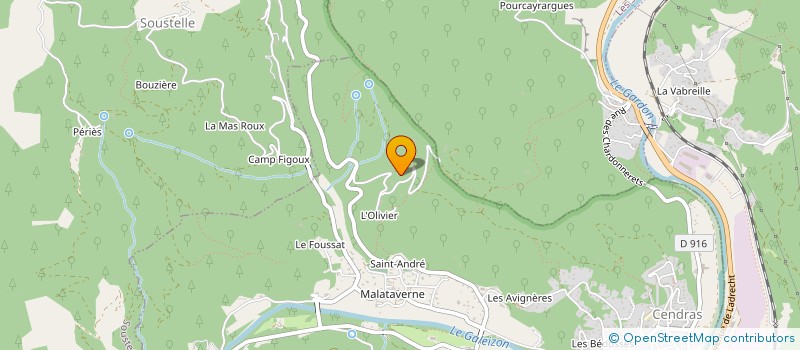 localisation de l'entreprise DUBOIS DORIAN  SAINT-PAUL-LA-COSTE