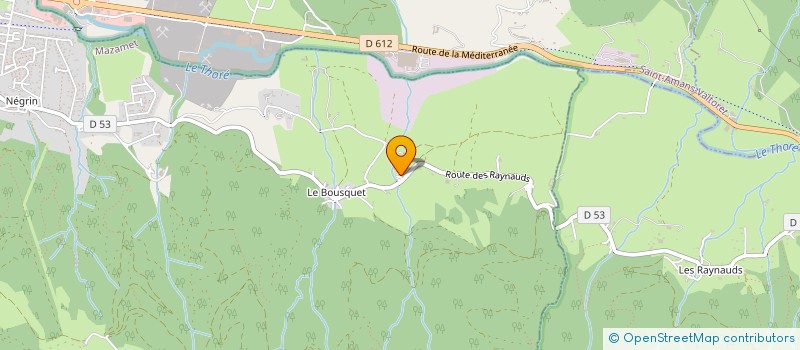 localisation de l'entreprise DUBOIS-DUTHORE  MAZAMET