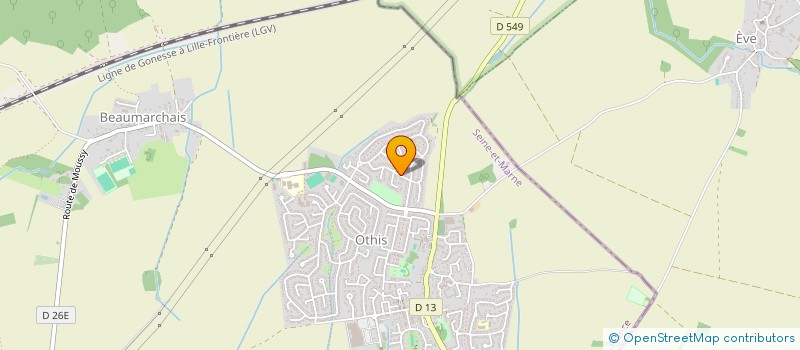 localisation de l'entreprise DUBOIS ELECTRICITE  OTHIS