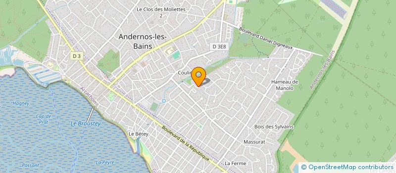 localisation de l'entreprise DUBOIS ET ASSOCIES à ANDERNOS-LES-BAINS