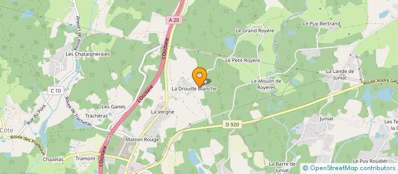 localisation de l'entreprise DUBOIS ET FILS à BONNAC-LA-COTE
