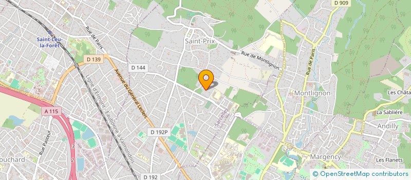 localisation de l'entreprise DUBOIS FORMATION à SAINT-PRIX