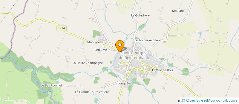 localisation de l'entreprise DUBOIS FRERES à SAINT-GEORGES-DE-REINTEMBAULT