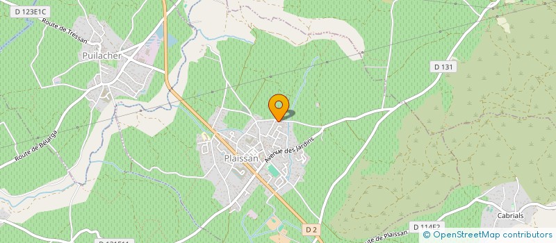 localisation de l'entreprise DUBOIS GS  PLAISSAN