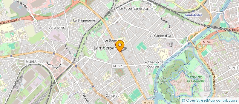 localisation de l'entreprise DUBOIS HONORE à LAMBERSART