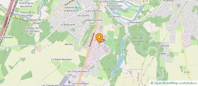 localisation de l'entreprise DUBOIS METAL  MONTBAZON