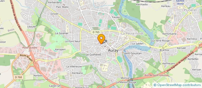 localisation de l'entreprise DUBOIS NICOLE à AURAY