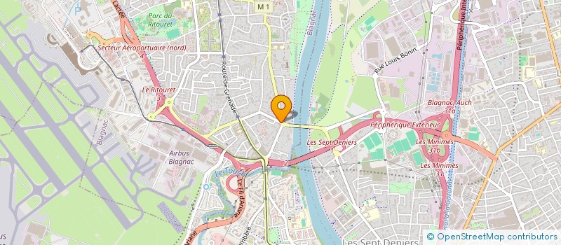 localisation de l'entreprise DUBOIS ORTALI ASSOCIES  BLAGNAC