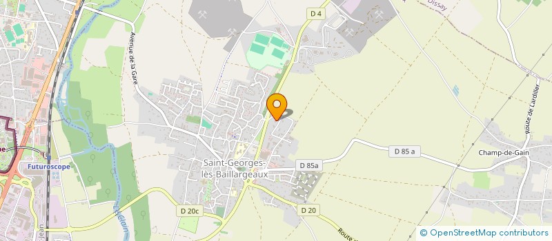 localisation de l'entreprise DUBOIS PAYSAGE SERVICES à SAINT-GEORGES-LES-BAILLARGEAUX