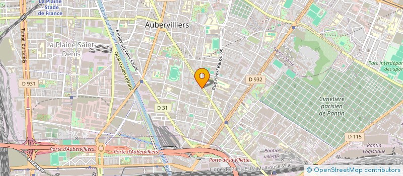 localisation de l'entreprise DUBOIS PERE ET FILS à AUBERVILLIERS