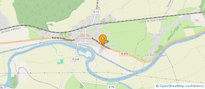 localisation de l'entreprise DUBOIS PERE ET FILS SARL à ORCHAMPS