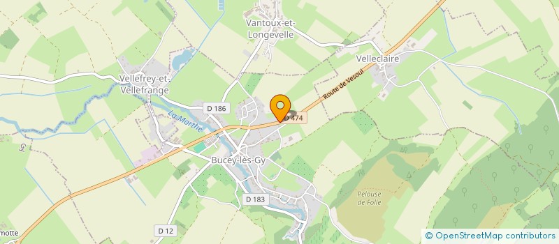 localisation de l'entreprise DUBOIS POLISSAGE à BUCEY-LES-GY