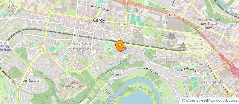 localisation de l'entreprise DUBOIS-PROUZET  CERGY