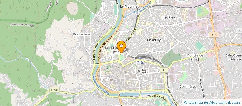 localisation de l'entreprise DUBOIS ROVELLI à ALES