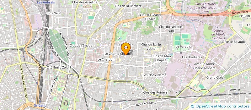 localisation de l'entreprise DUBOIS SCI 21 à ORLEANS