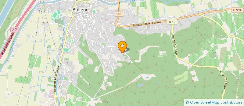 localisation de l'entreprise DUBOIS SERGE 2A  BOLLENE