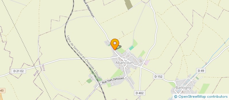 localisation de l'entreprise DUBOIS-TINTELIN  ABANCOURT