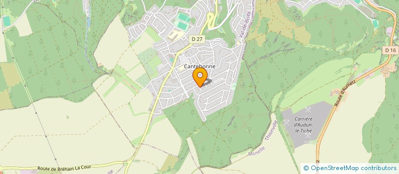 localisation de l'entreprise DUBOIS TOITURE  VILLERUPT