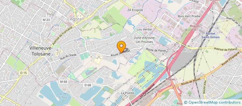 localisation de l'entreprise DUBON POLISSAGE à VILLENEUVE-TOLOSANE